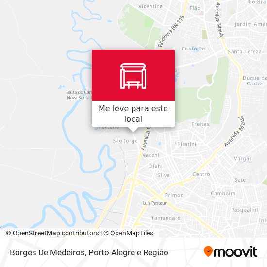 Borges De Medeiros mapa