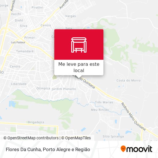 Flores Da Cunha mapa