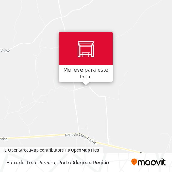 Estrada Três Passos mapa