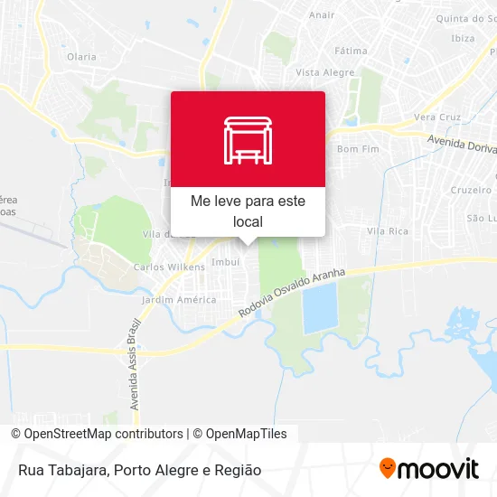 Rua Tabajara mapa