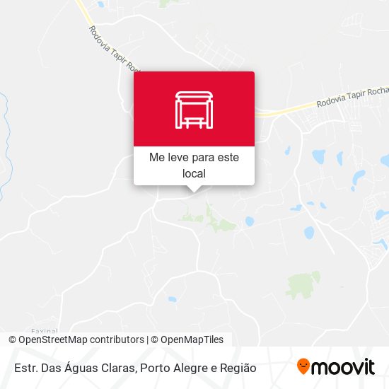 Estr. Das Águas Claras mapa