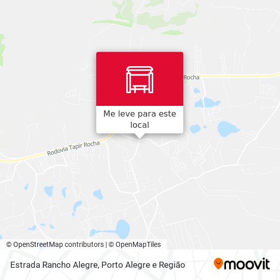 Estrada Rancho Alegre mapa