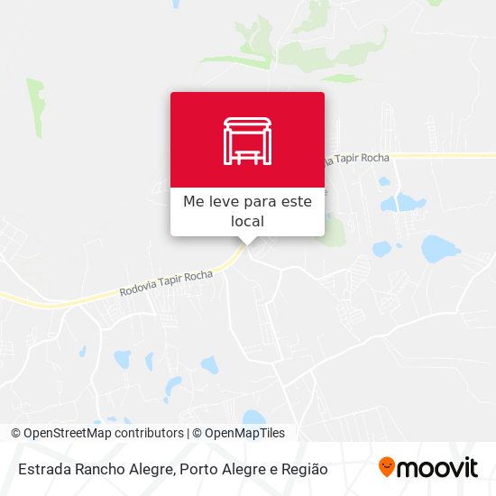 Estrada Rancho Alegre mapa