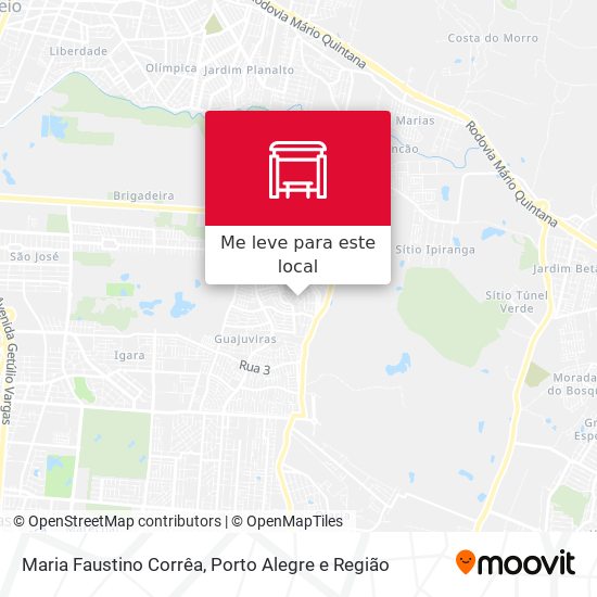 Maria Faustino Corrêa mapa