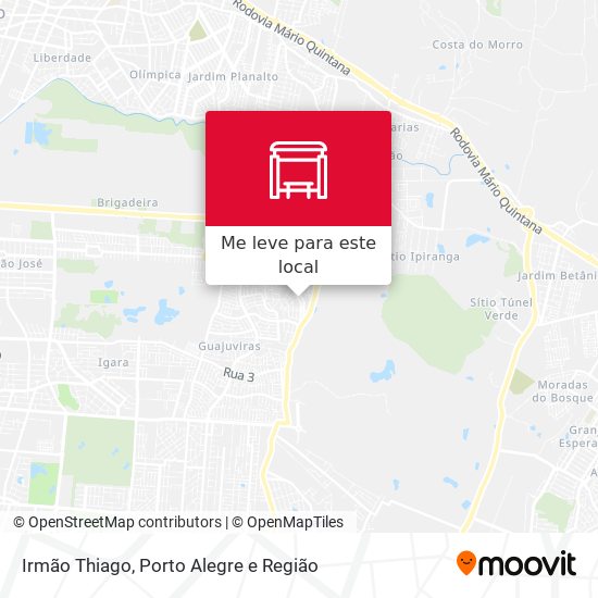 Irmão Thiago mapa