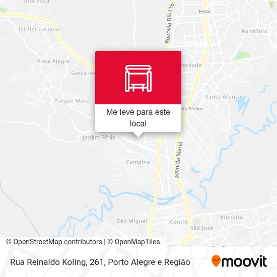 Rua Reinaldo Koling, 261 mapa