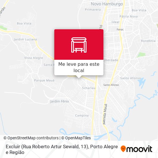 Excluir (Rua Roberto Artur Sewald, 13) mapa