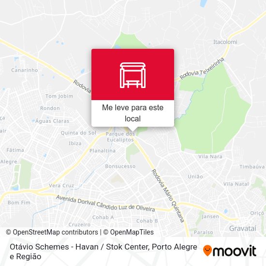Otávio Schemes - Havan / Stok Center mapa