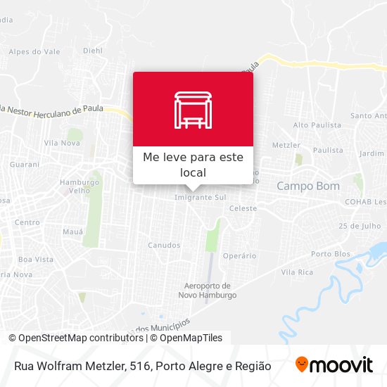 Rua Wolfram Metzler, 516 mapa