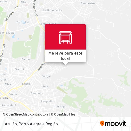 Azulão mapa