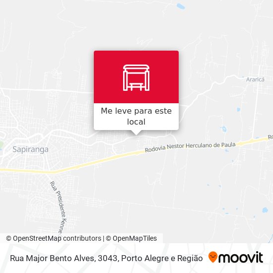 Rua Major Bento Alves, 3043 mapa