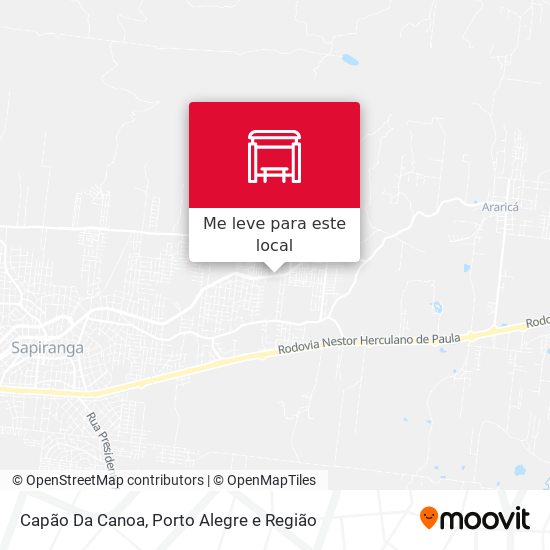 Capão Da Canoa mapa
