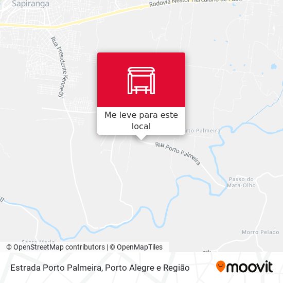 Estrada Porto Palmeira mapa