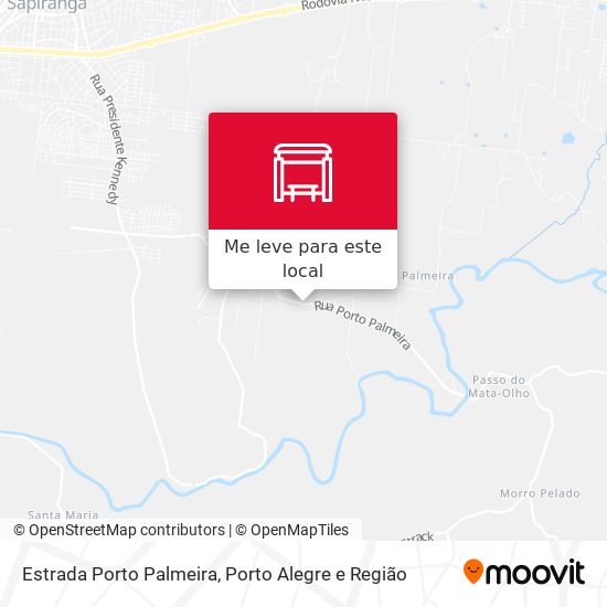 Estrada Porto Palmeira mapa