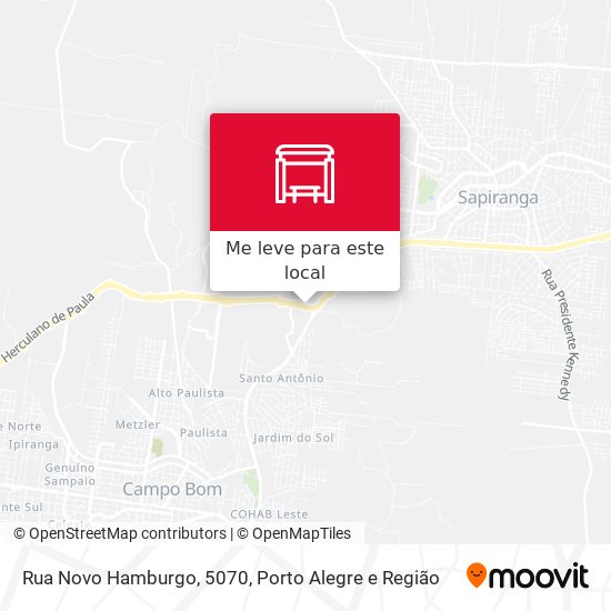 Rua Novo Hamburgo, 5070 mapa