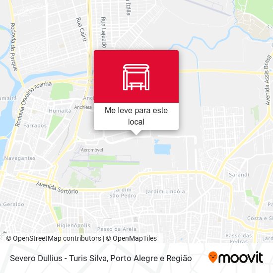 Severo Dullius - Turis Silva mapa