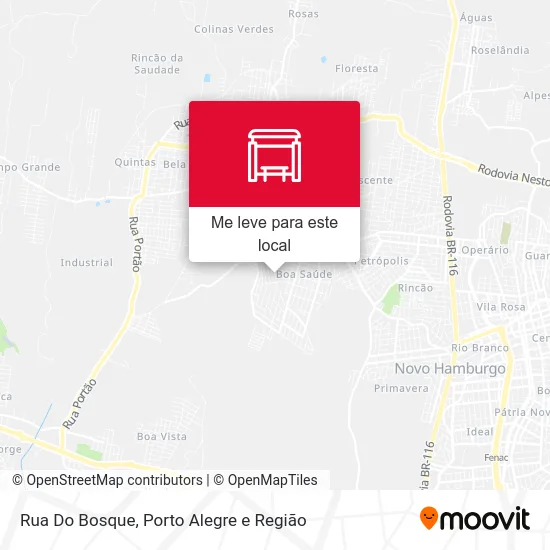 Rua Do Bosque mapa