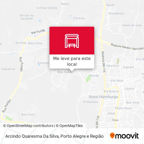 Arcindo Quaresma Da Silva mapa