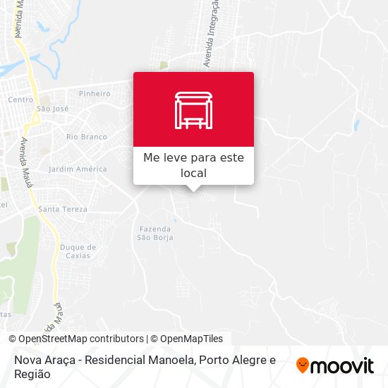 Nova Araça - Residencial Manoela mapa