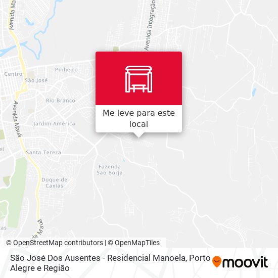São José Dos Ausentes - Residencial Manoela mapa