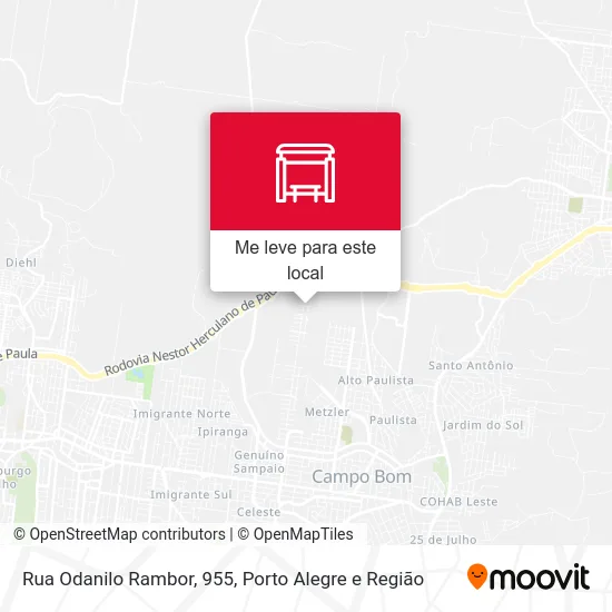 Rua Odanilo Rambor, 955 mapa