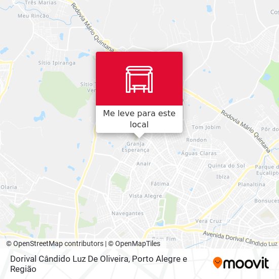 Dorival Cândido Luz De Oliveira mapa