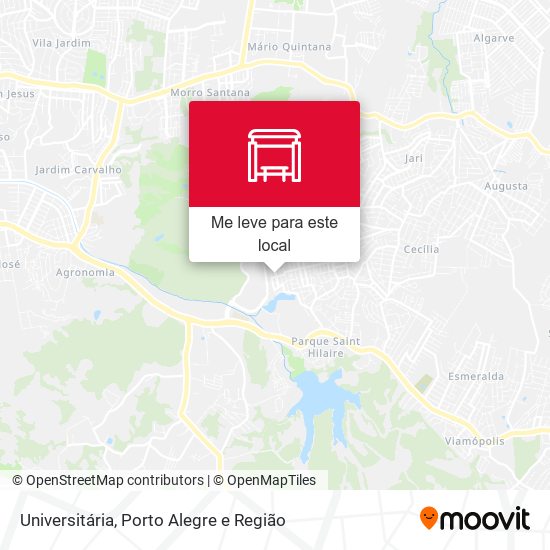 Universitária mapa