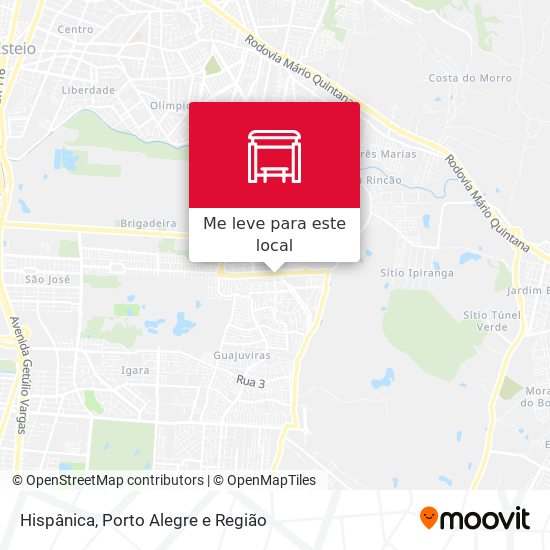 Hispânica mapa