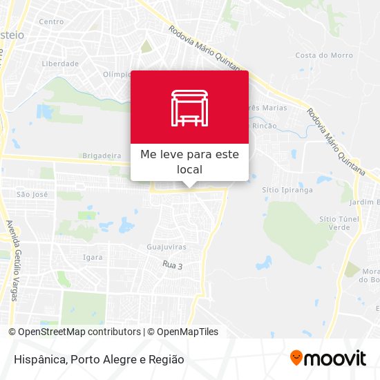 Hispânica mapa