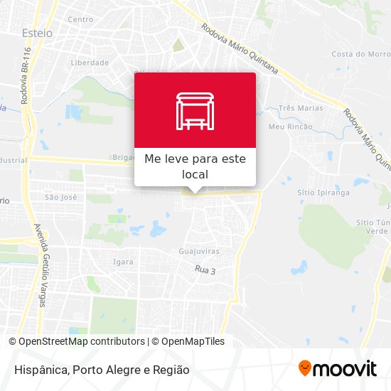 Hispânica mapa