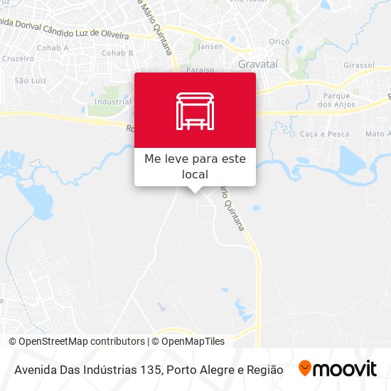 Avenida Das Indústrias 135 mapa