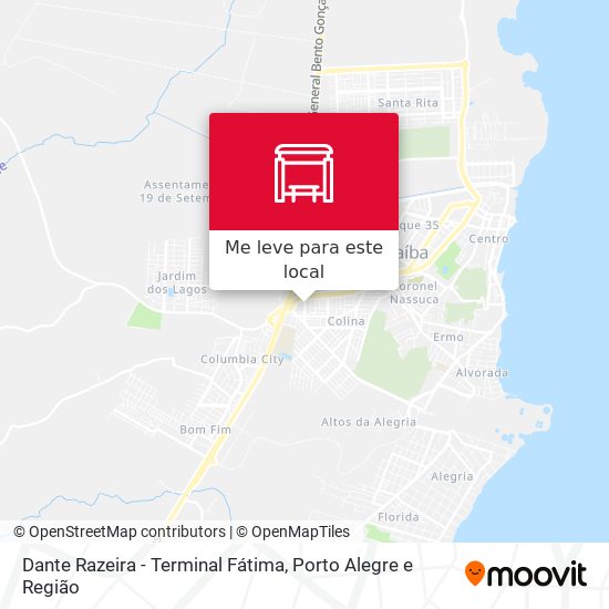 Dante Razeira - Terminal Fátima mapa