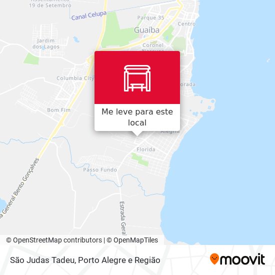 São Judas Tadeu mapa