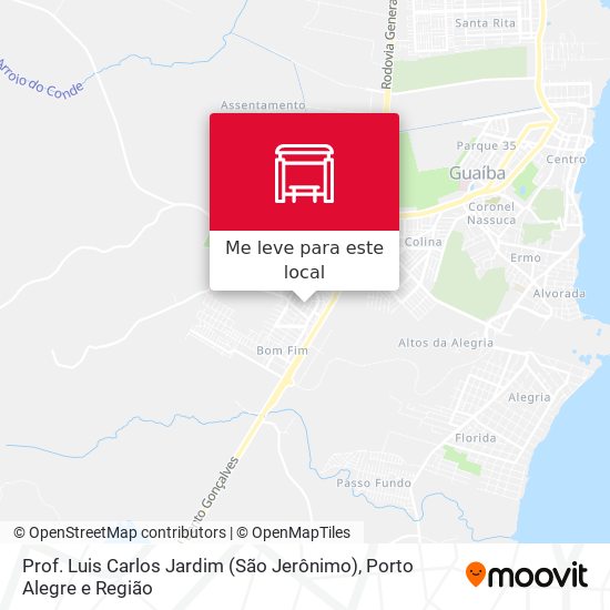 Prof. Luis Carlos Jardim (São Jerônimo) mapa