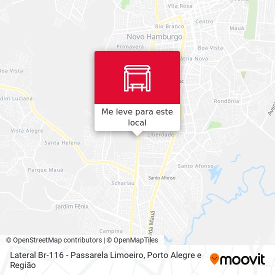 Lateral Br-116 - Passarela Limoeiro mapa