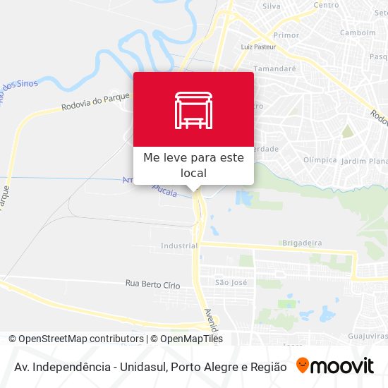 Av. Independência - Unidasul mapa