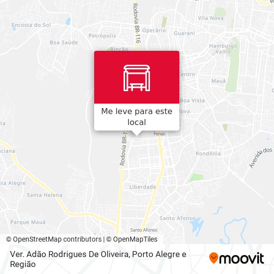 Ver. Adão Rodrigues De Oliveira mapa