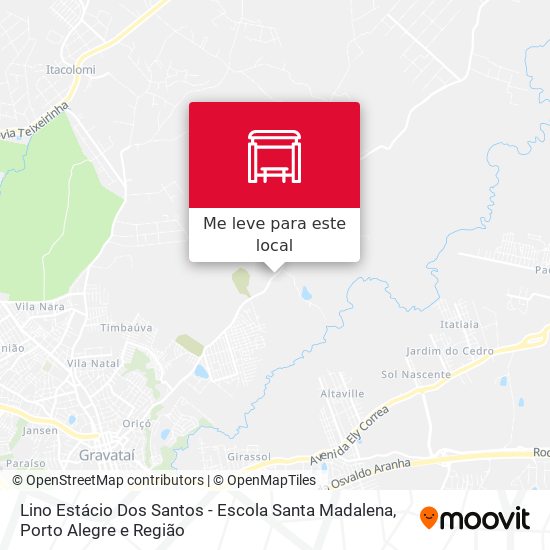 Lino Estácio Dos Santos - Escola Santa Madalena mapa