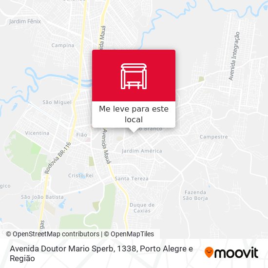 Avenida Doutor Mario Sperb, 1338 mapa