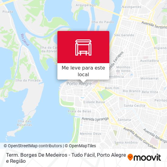 Term. Borges De Medeiros - Tudo Fácil mapa