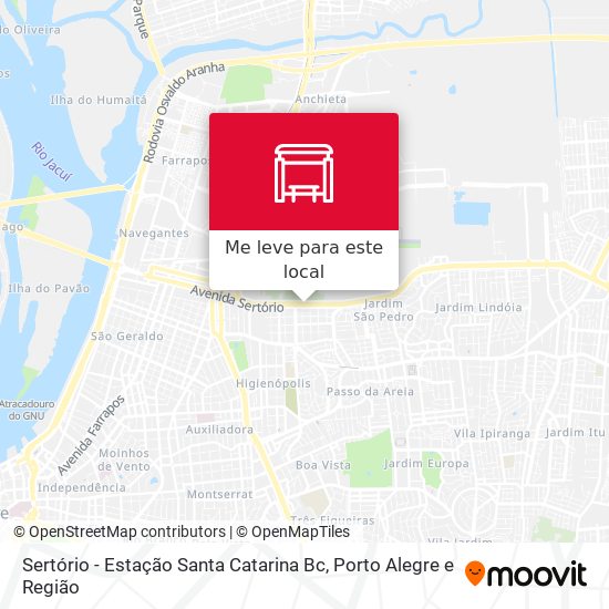 Sertório - Estação Santa Catarina Bc mapa