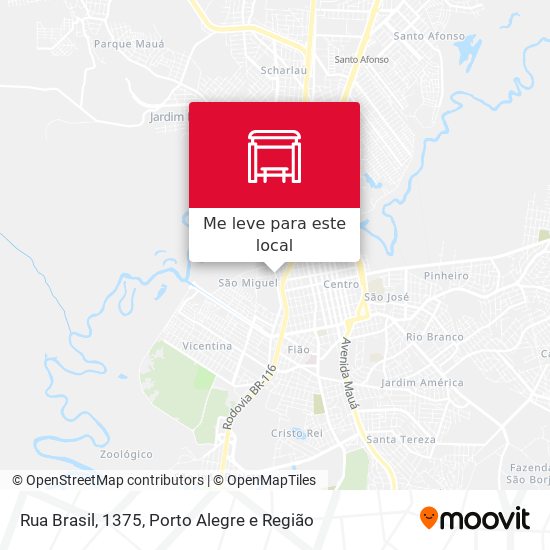Rua Brasil, 1375 mapa