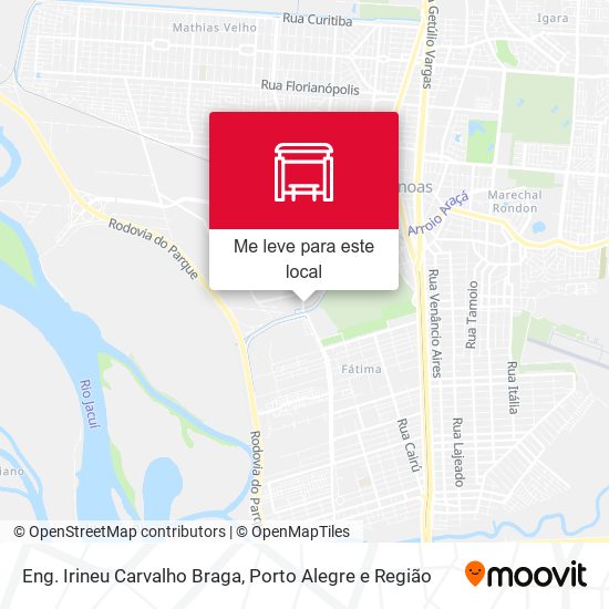 Eng. Irineu Carvalho Braga mapa