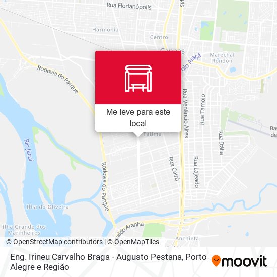 Eng. Irineu Carvalho Braga - Augusto Pestana mapa