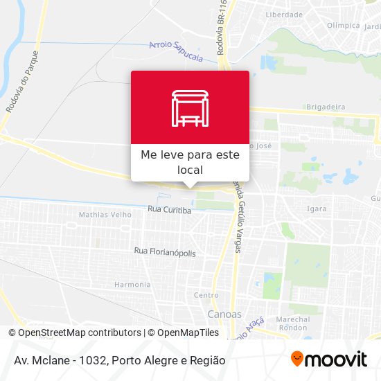 Av. Mclane - 1032 mapa