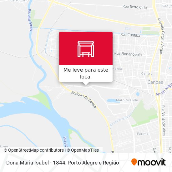 Dona Maria Isabel - 1844 mapa