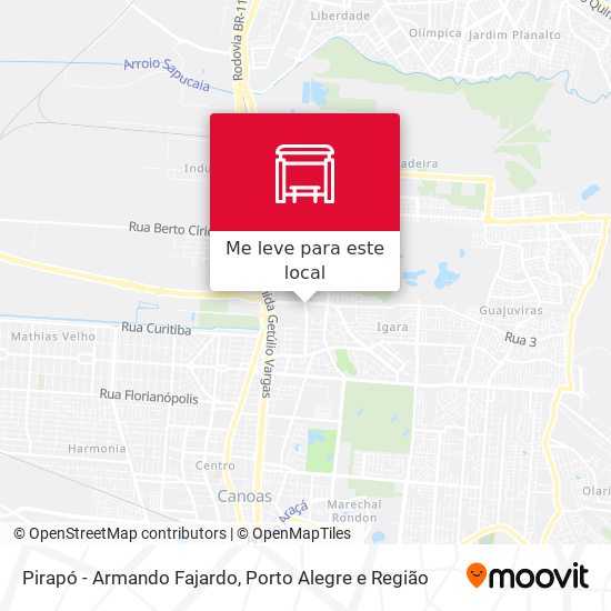 Pirapó - Armando Fajardo mapa
