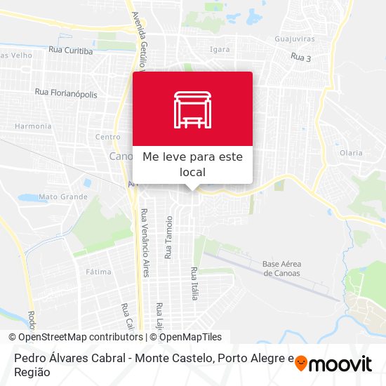 Pedro Álvares Cabral - Monte Castelo mapa
