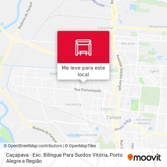 Caçapava - Esc. Bilíngue Para Surdos Vitória mapa