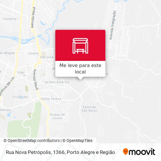 Rua Nova Petrópolis, 1366 mapa